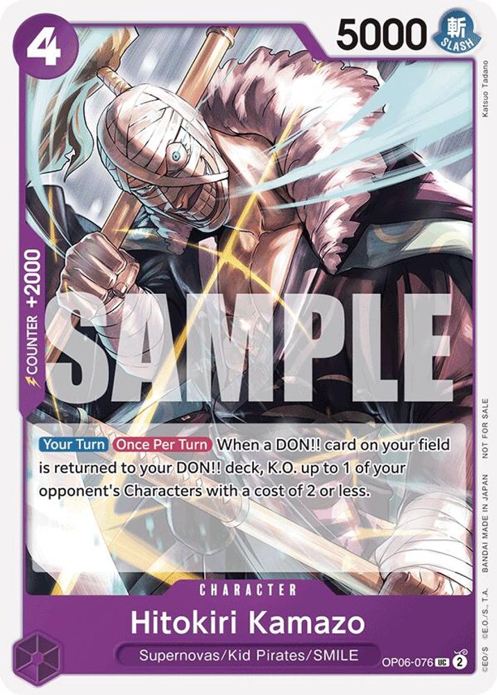 Hitokiri Kamazo One Piece TCG Card