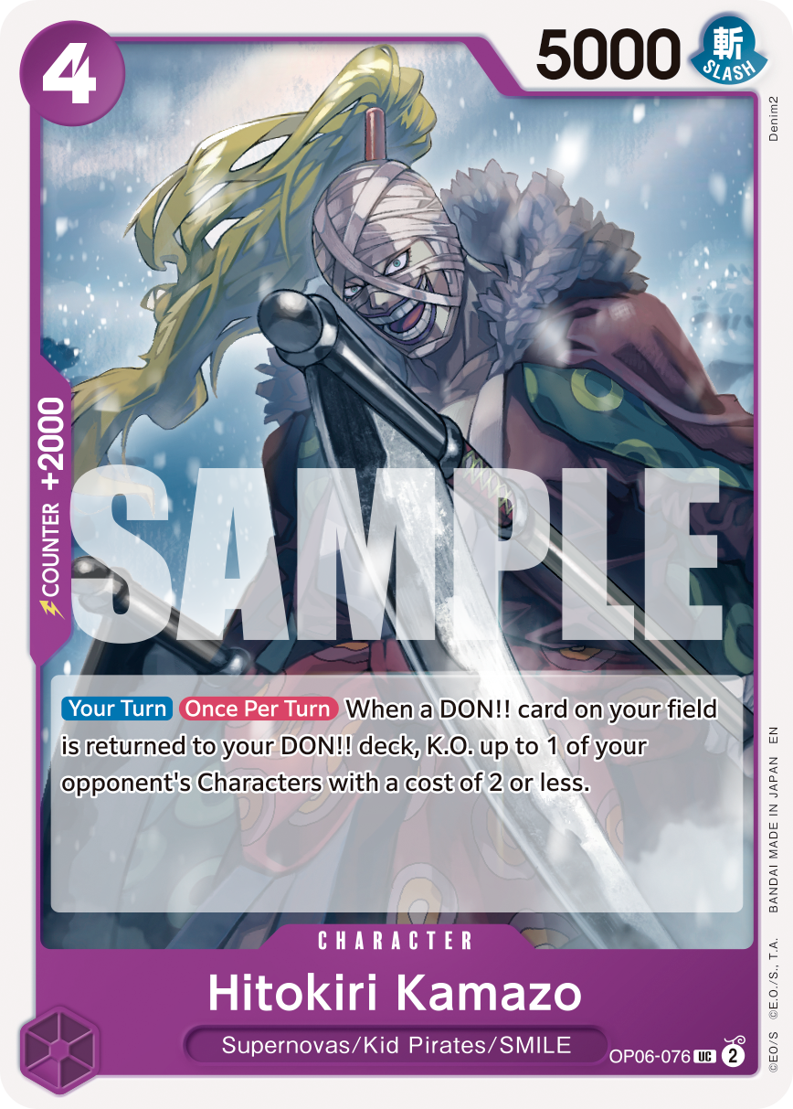 Hitokiri Kamazo One Piece TCG Card