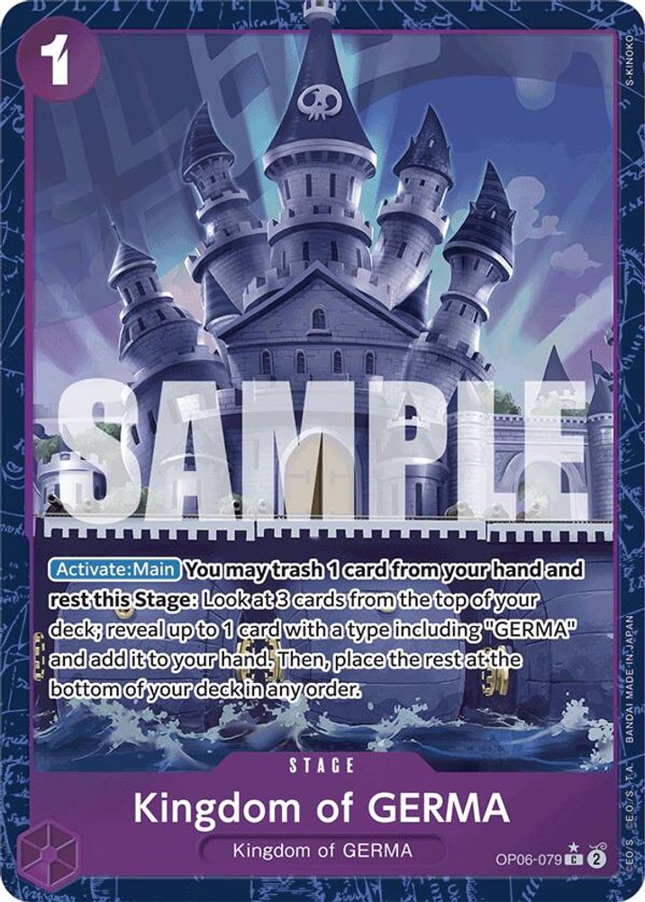 Kingdom of GERMA One Piece TCG Card