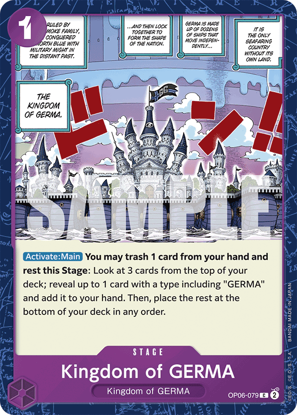 Kingdom of GERMA One Piece TCG Card