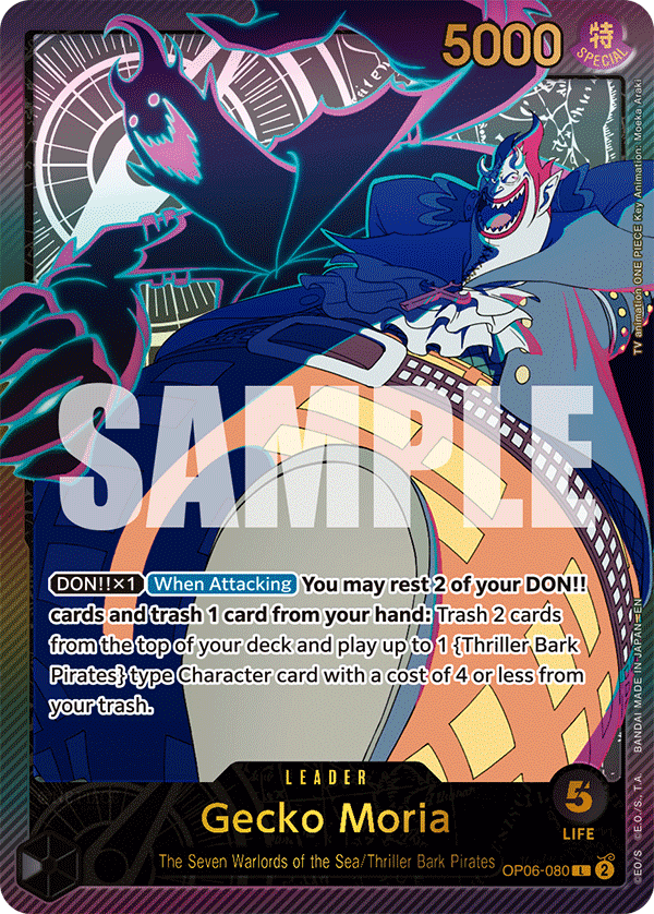 Gecko Moria One Piece TCG Card