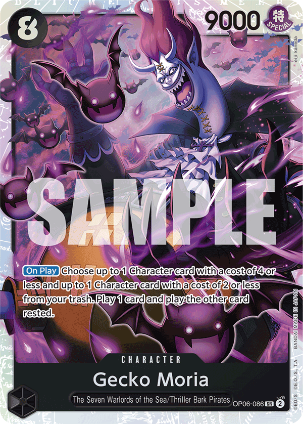 Gecko Moria One Piece TCG Card