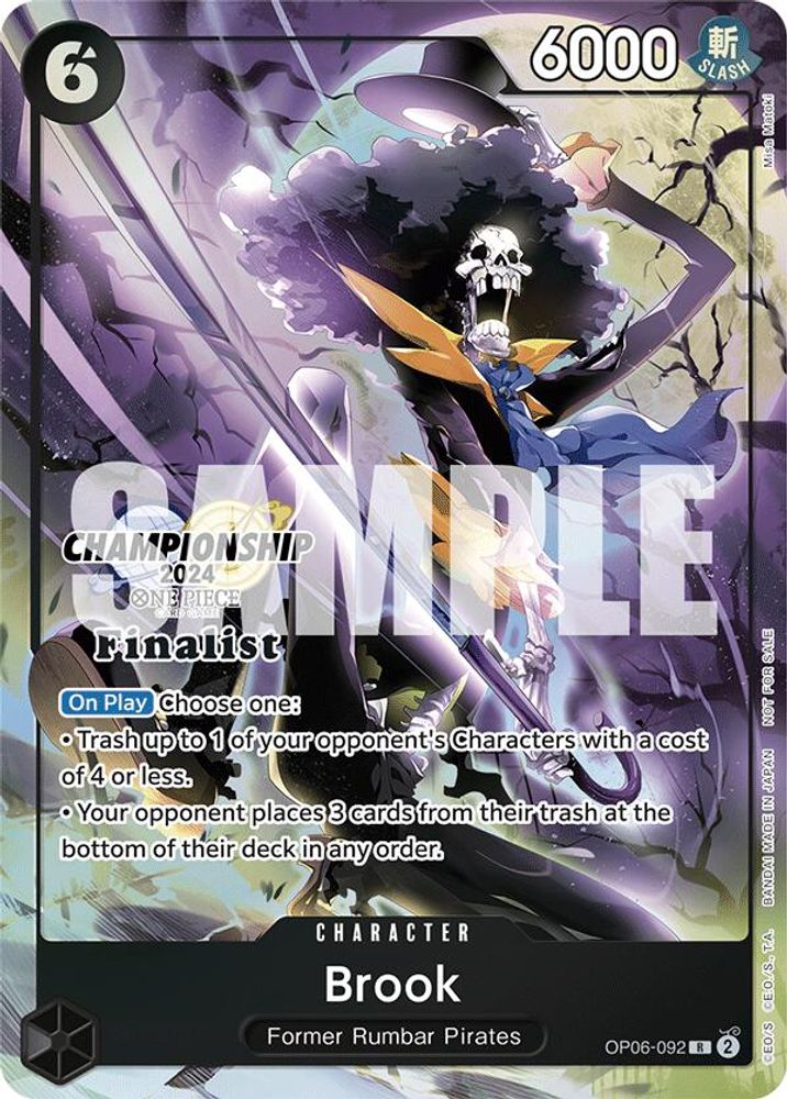 Brook One Piece TCG Card