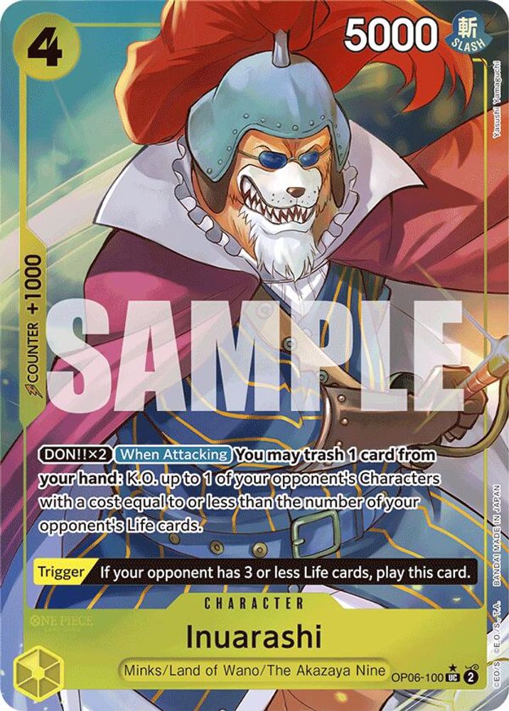 Inuarashi One Piece TCG Card