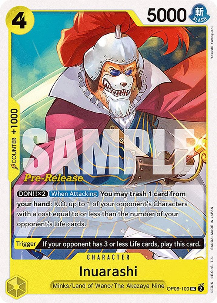 Inuarashi One Piece TCG Card