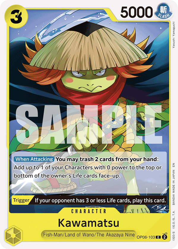 Kawamatsu One Piece TCG Card