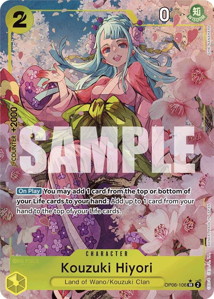 Kouzuki Hiyori One Piece TCG Card