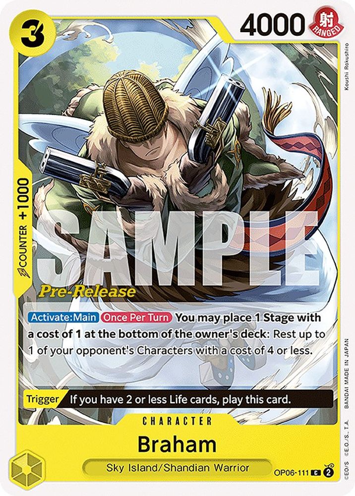 Braham One Piece TCG Card