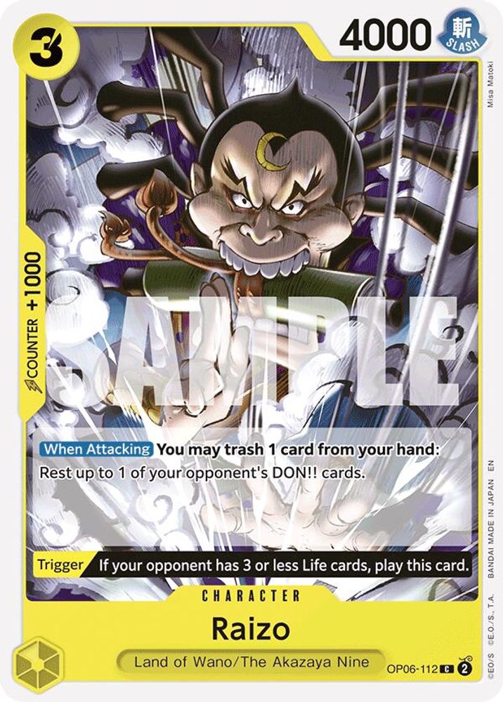 Raizo One Piece TCG Card
