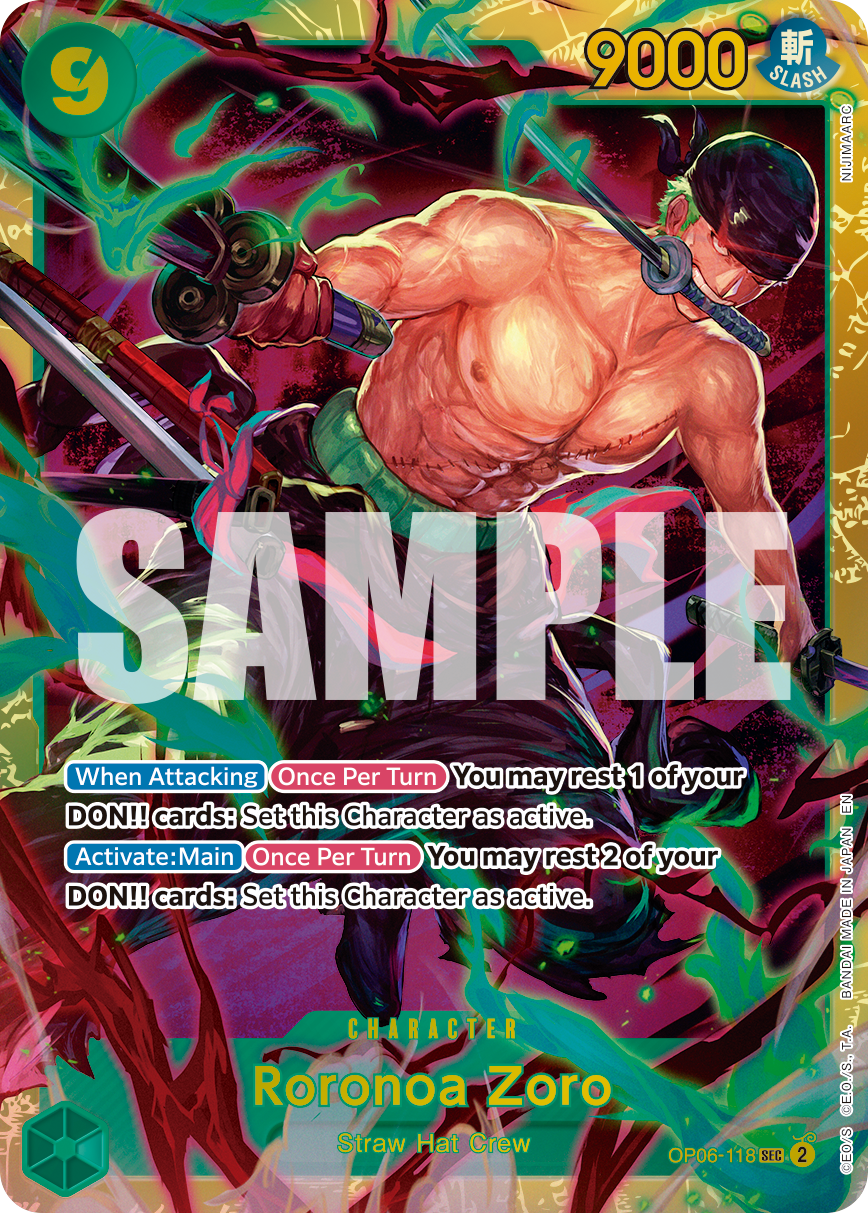 Roronoa Zoro One Piece TCG Card