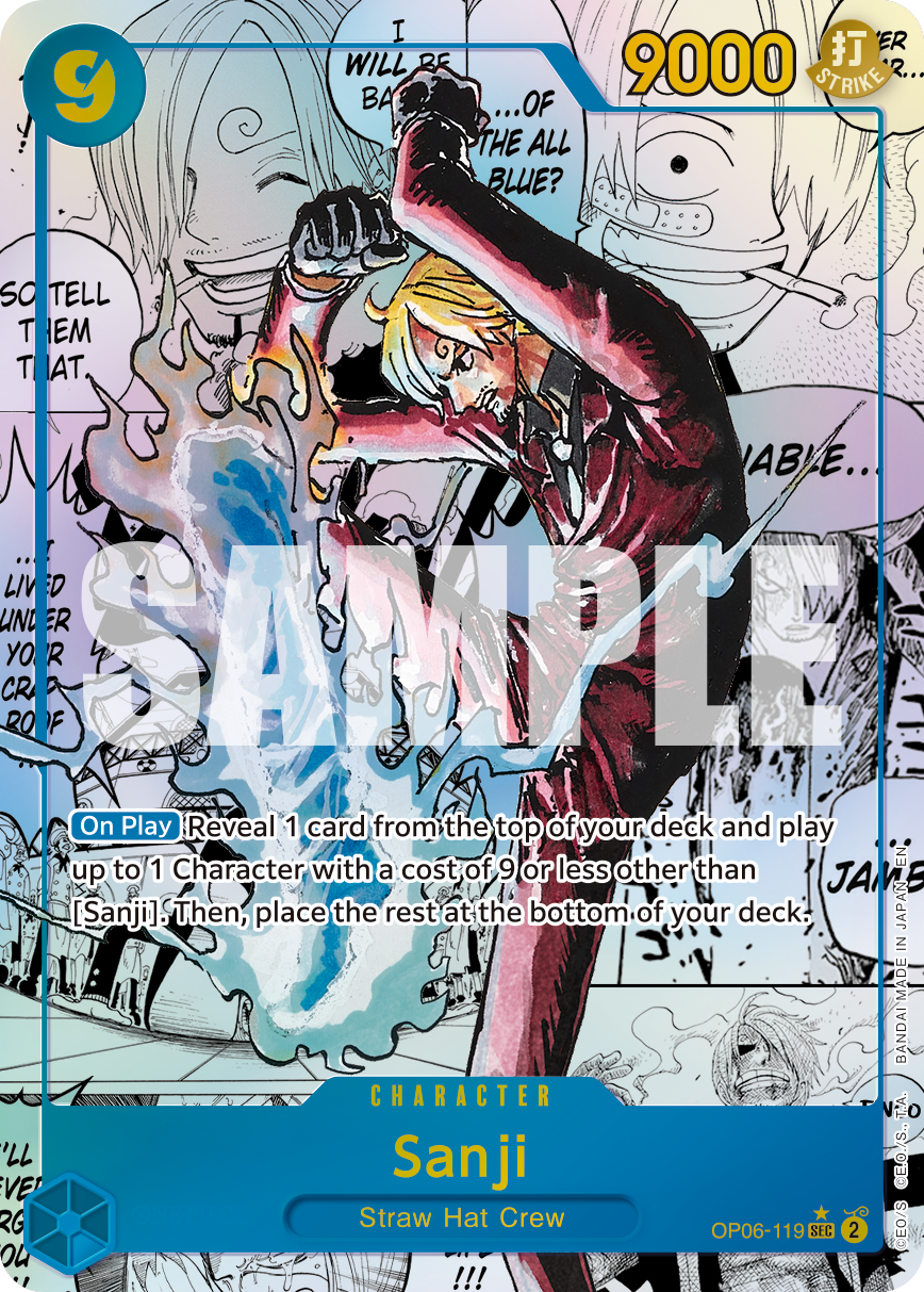 Sanji One Piece TCG Card