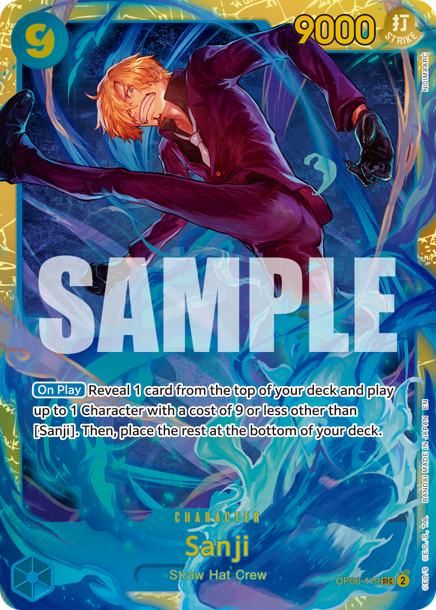 Sanji One Piece TCG Card