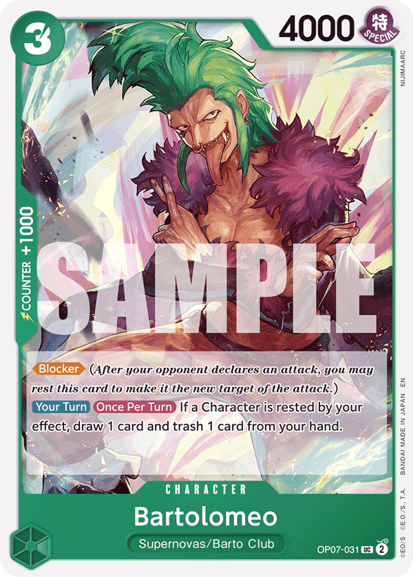 Bartolomeo One Piece TCG Card