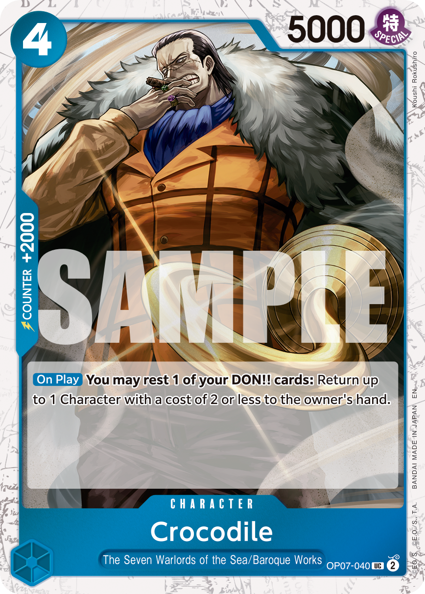 Crocodile One Piece TCG Card