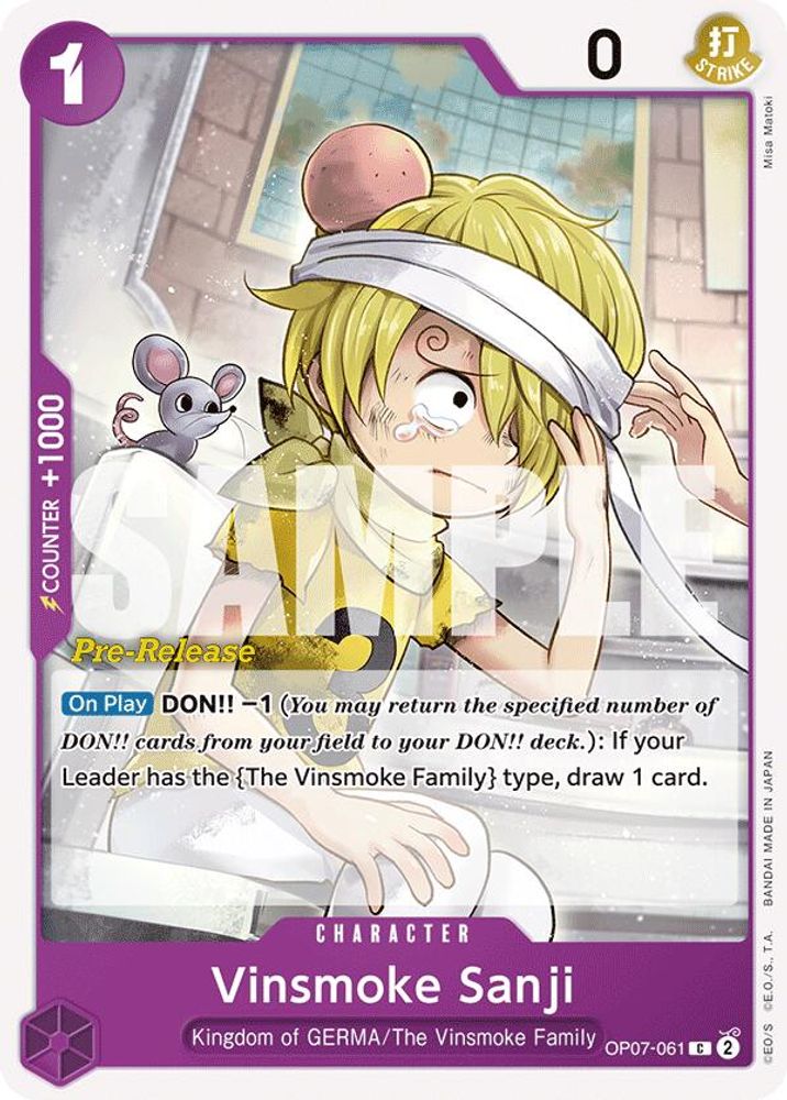 Vinsmoke Sanji One Piece TCG Card