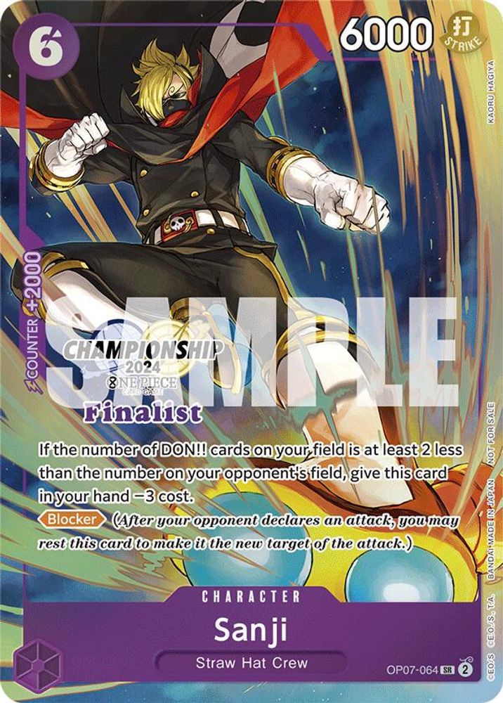 Sanji One Piece TCG Card