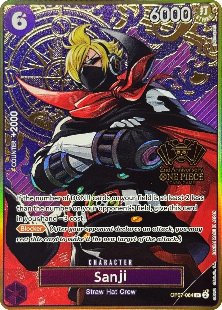 Sanji One Piece TCG Card