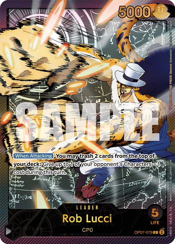 Rob Lucci One Piece TCG Card