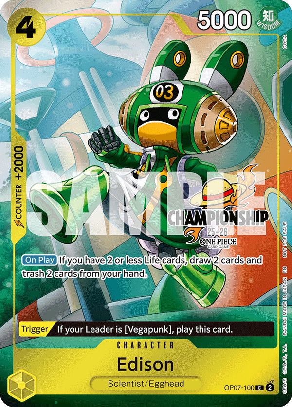 Edison One Piece TCG Card