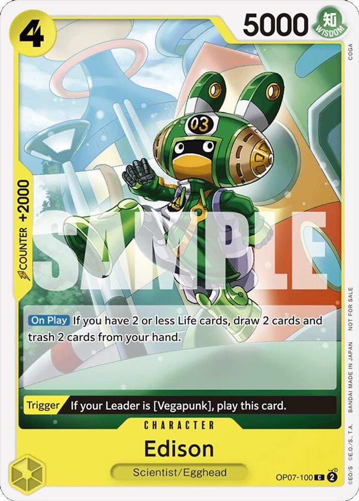 Edison One Piece TCG Card