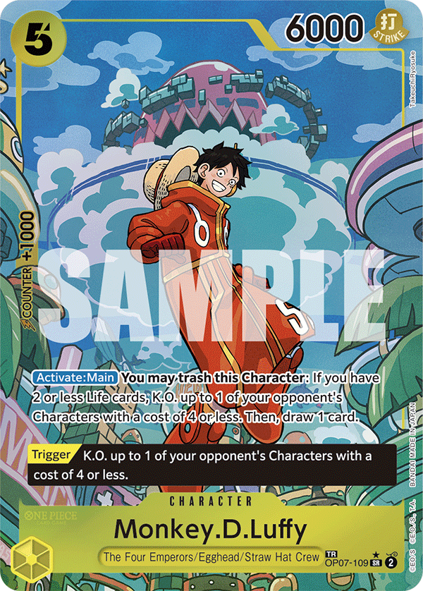 Monkey.D.Luffy (TR) One Piece TCG Card