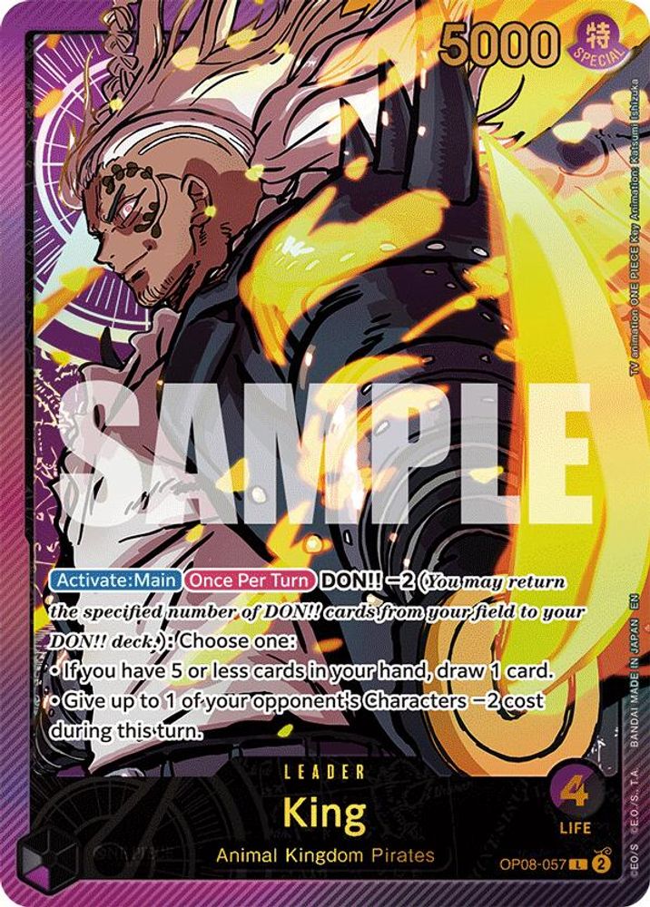 King One Piece TCG Card