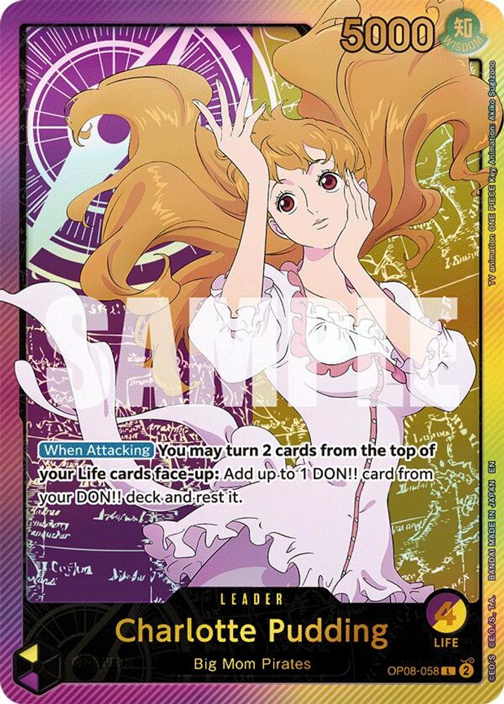 Charlotte Pudding One Piece TCG Card