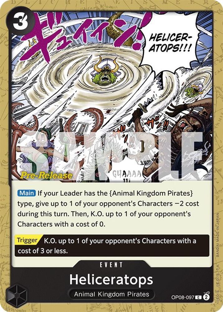 Heliceratops One Piece TCG Card