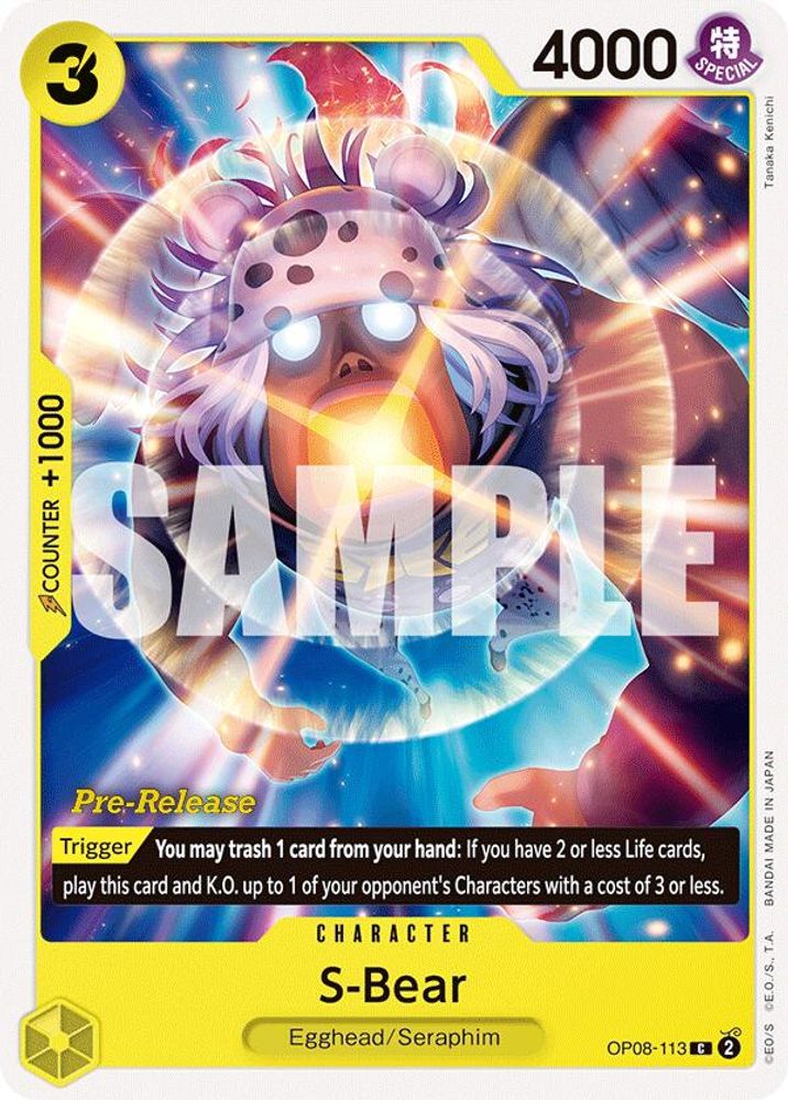 S-Bear One Piece TCG Card
