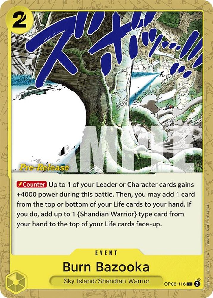 Burn Bazooka One Piece TCG Card
