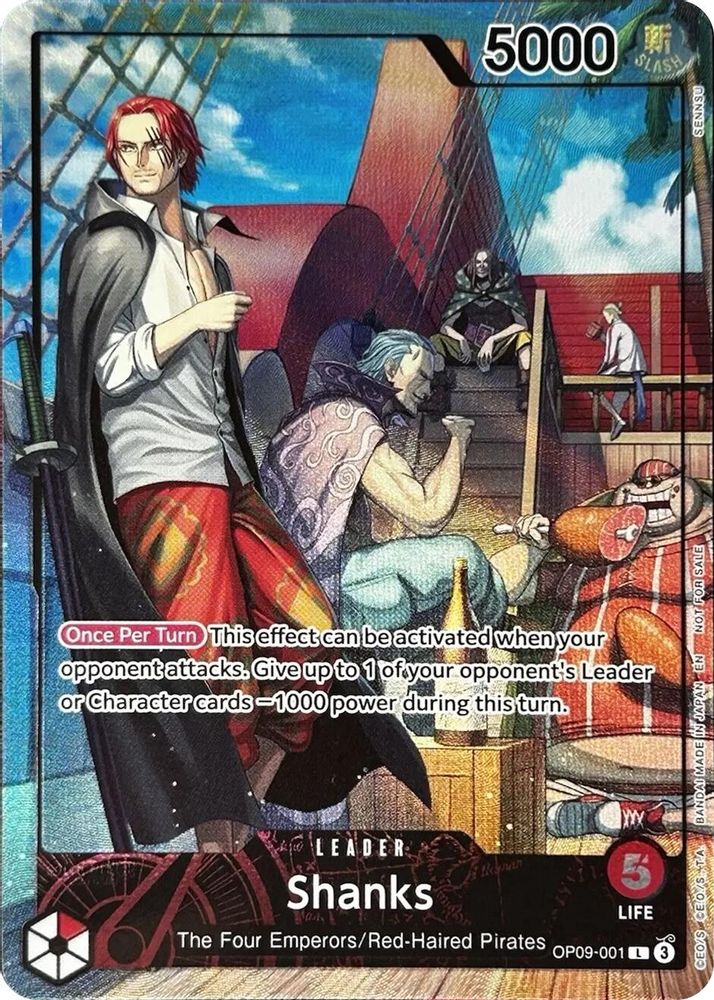 Shanks One Piece TCG Card