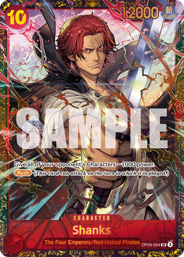 Shanks One Piece TCG Card