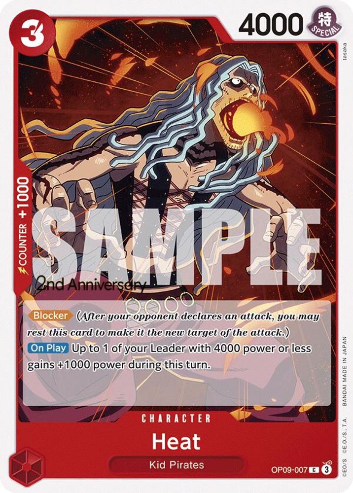 Heat One Piece TCG Card