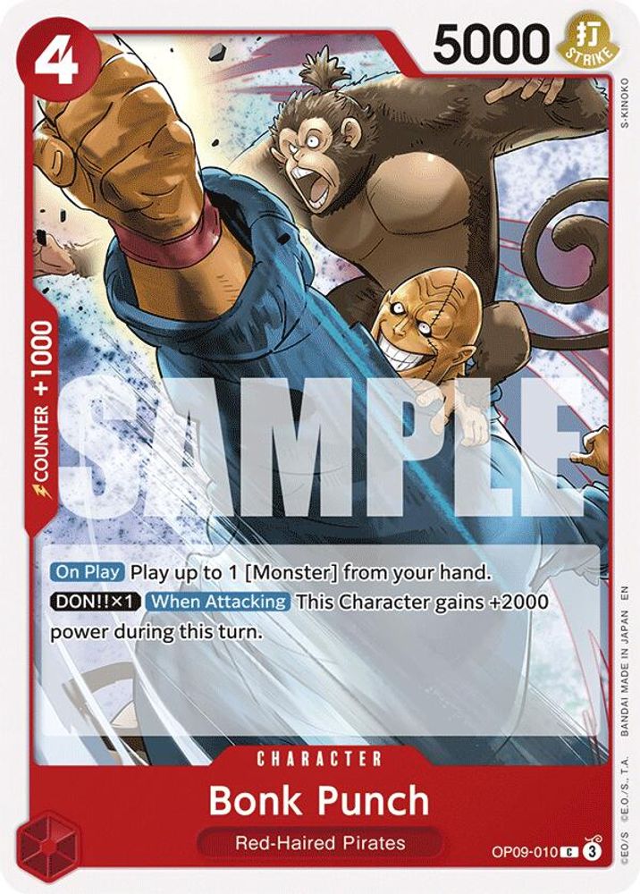 Bonk Punch One Piece TCG Card