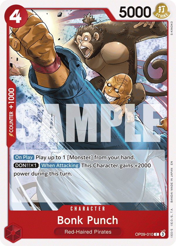 Bonk Punch One Piece TCG Card