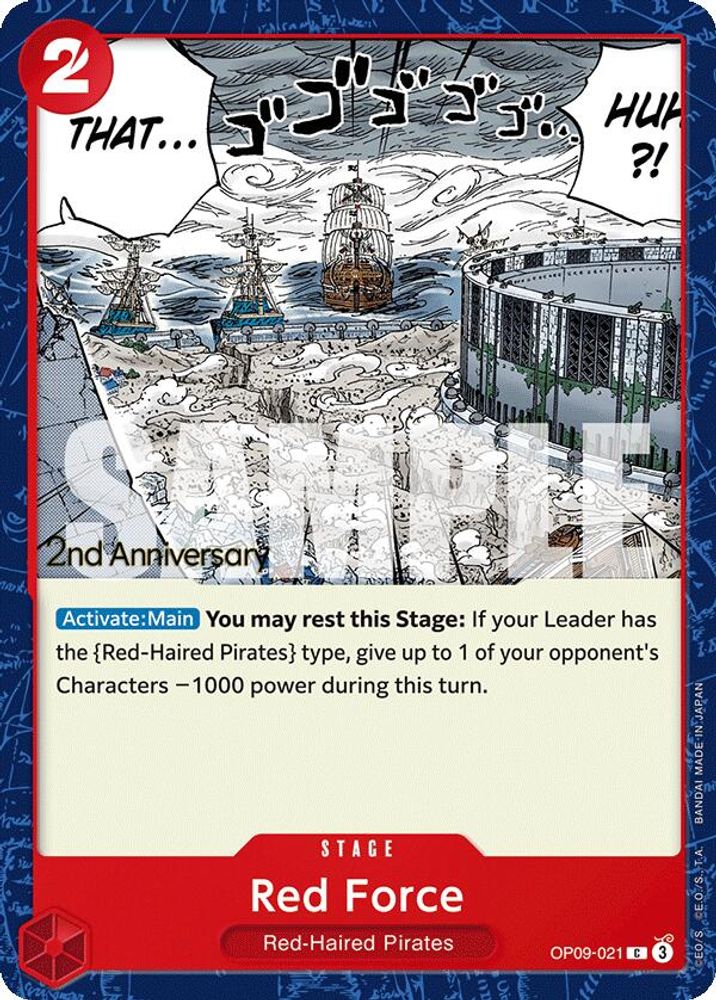 Red Force One Piece TCG Card