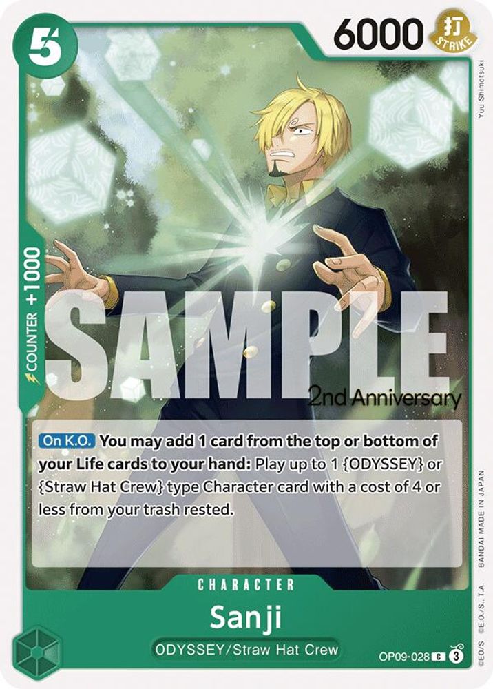 Sanji One Piece TCG Card