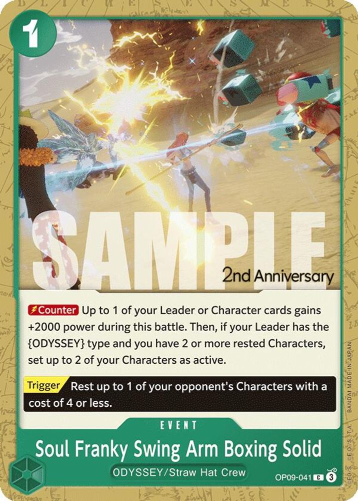 Soul Franky Swing Arm Boxing Solid One Piece TCG Card