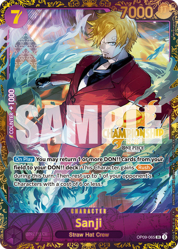 Sanji One Piece TCG Card