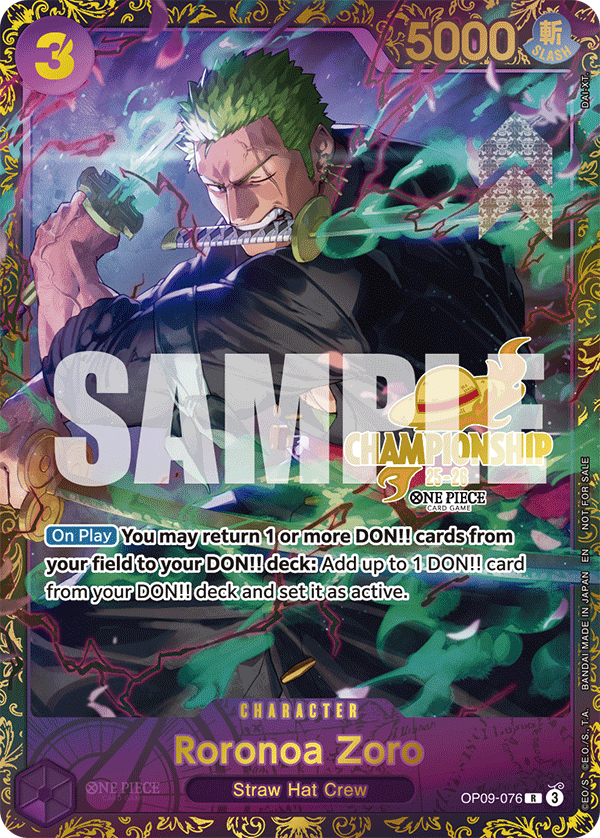 Roronoa Zoro One Piece TCG Card