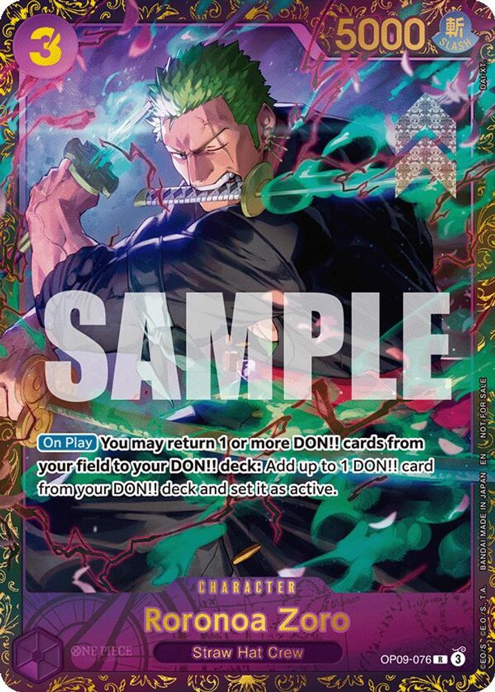 Roronoa Zoro One Piece TCG Card