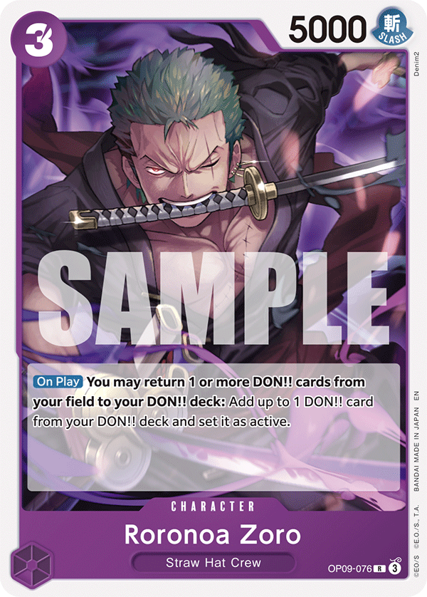 Roronoa Zoro One Piece TCG Card