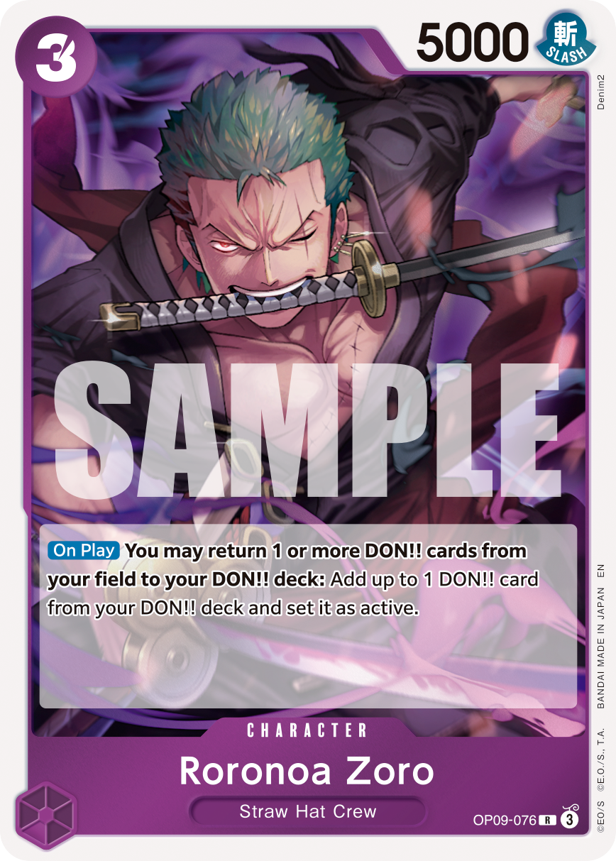 Roronoa Zoro One Piece TCG Card