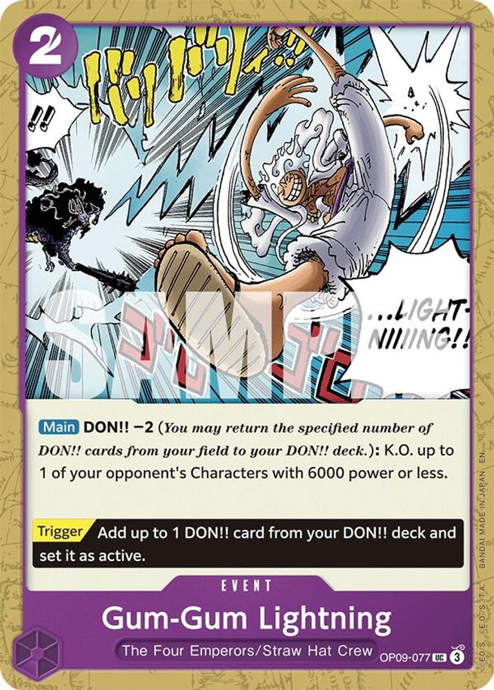 Gum-Gum Lightning One Piece TCG Card