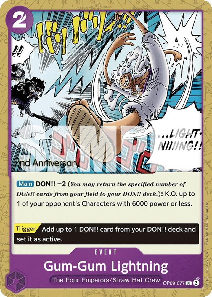 Gum-Gum Lightning One Piece TCG Card