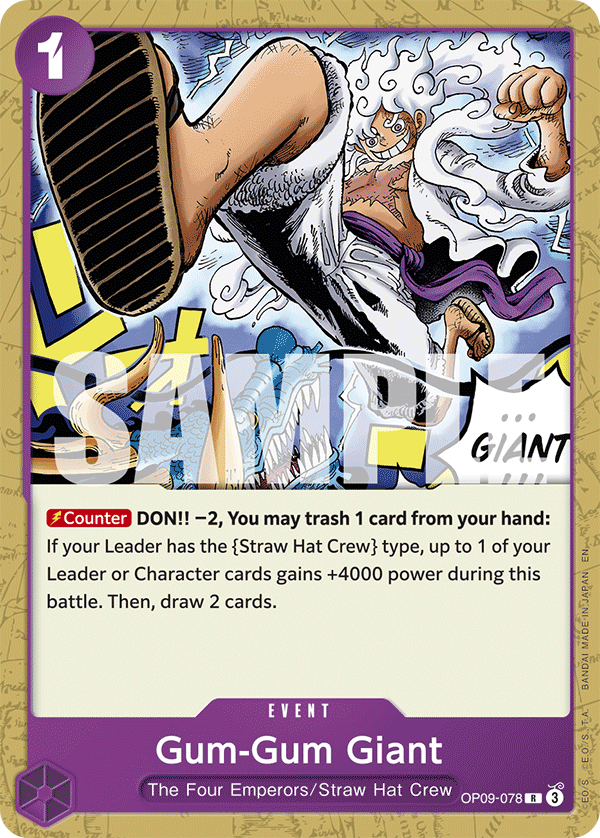 Gum-Gum Giant One Piece TCG Card