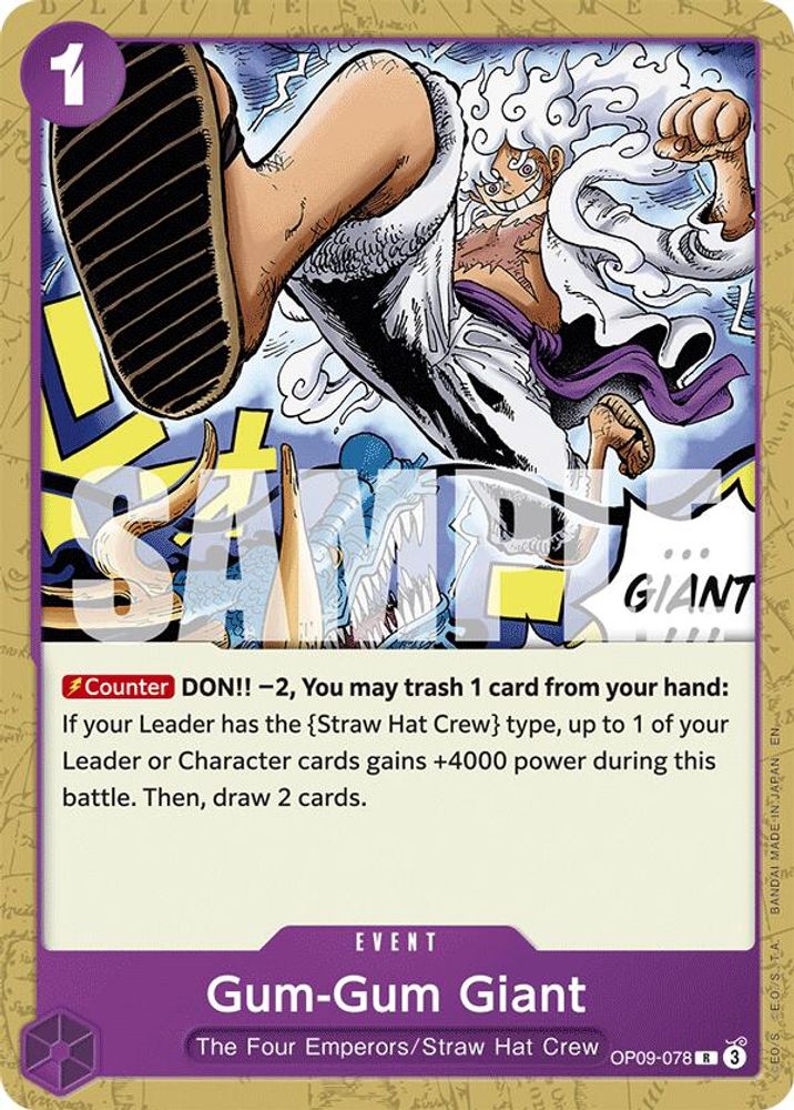 Gum-Gum Giant One Piece TCG Card
