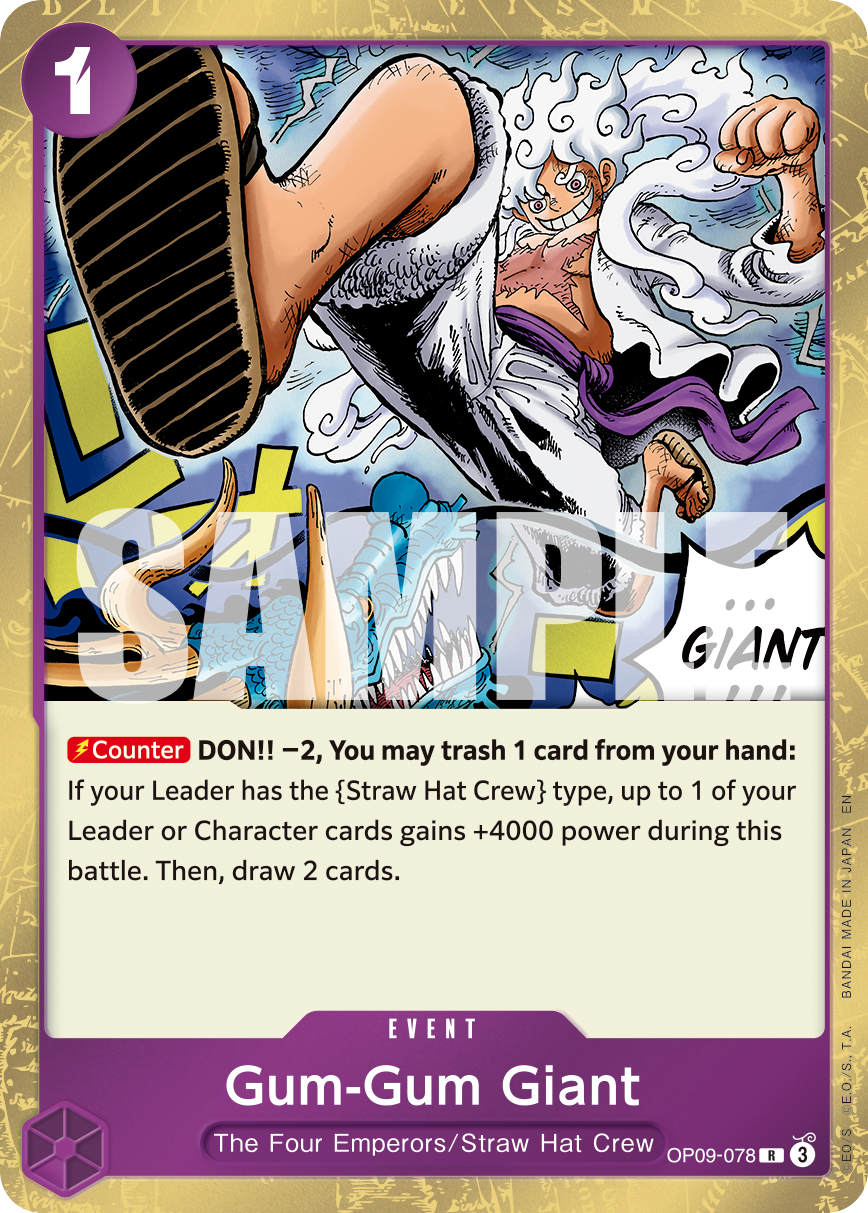 Gum-Gum Giant One Piece TCG Card