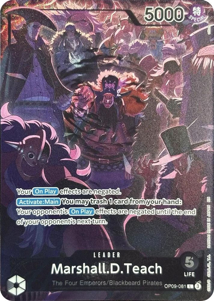 Marshall.D.Teach One Piece TCG Card