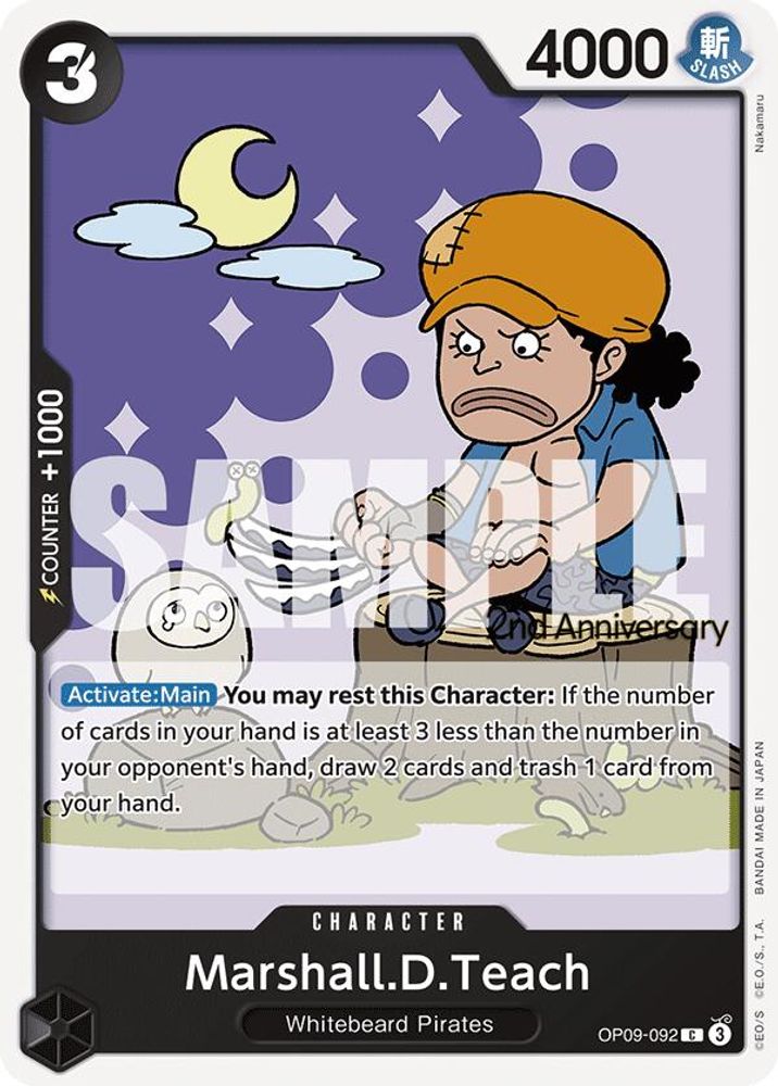 Marshall.D.Teach One Piece TCG Card